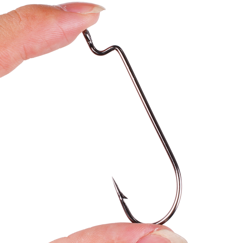 Fishing Hook Offset - 100pc/lot Fishing Hooks High Carbon Steel