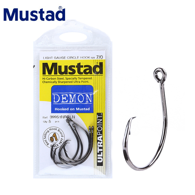 Fishing Hook Barbless - MUSTAD 39951# Fishing Hooks Circle High