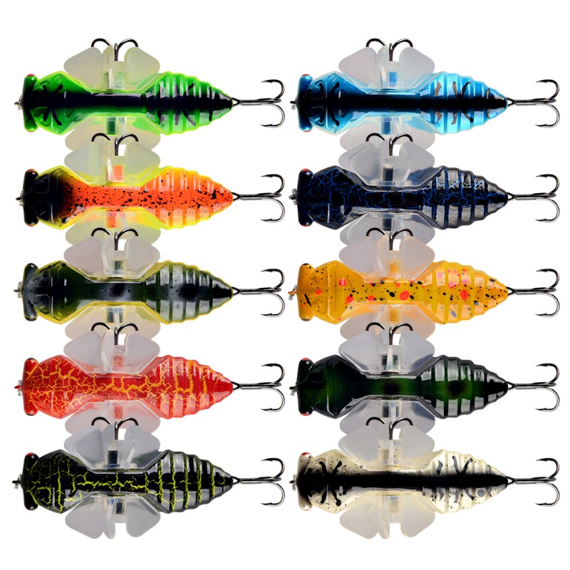 Fishing Hook Treble - 1pc Topwater Spinning Tractor Plastic Hard-body