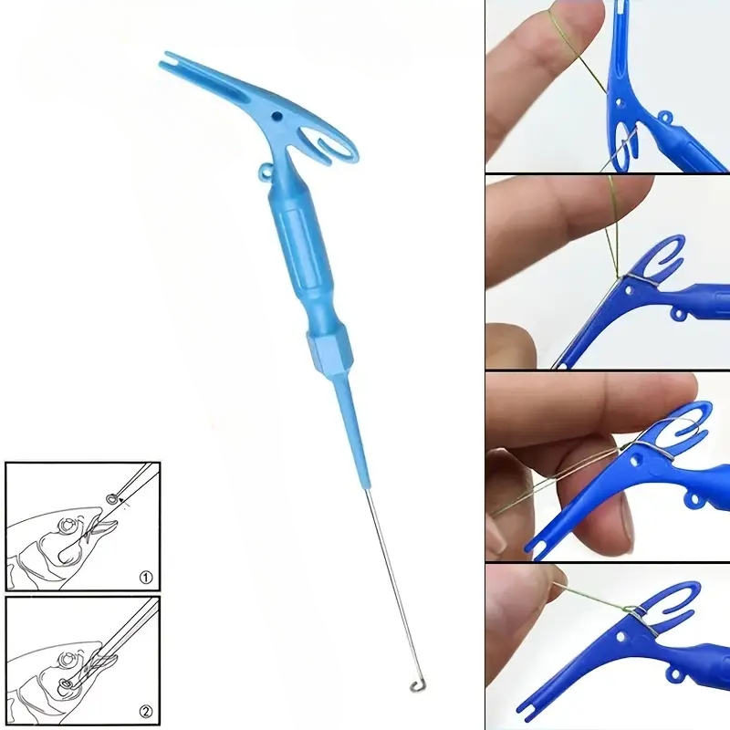 Fishing Hook Sharpener - Dual Purpose Quick Tackle Hook Tie