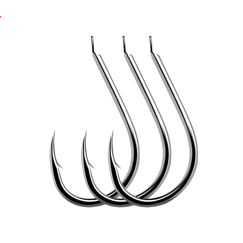 Fishing Hook Barbless - 100pcs/Lot 7 Size Barbed Fishing Hooks