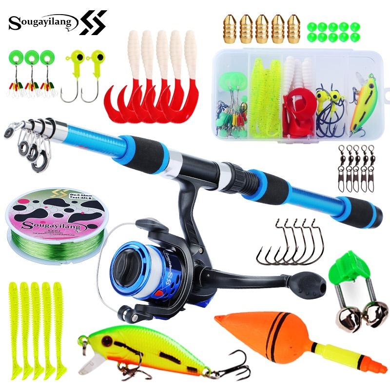 Fishing Hook - Sougayilang Kids Fishing Pole Set Full