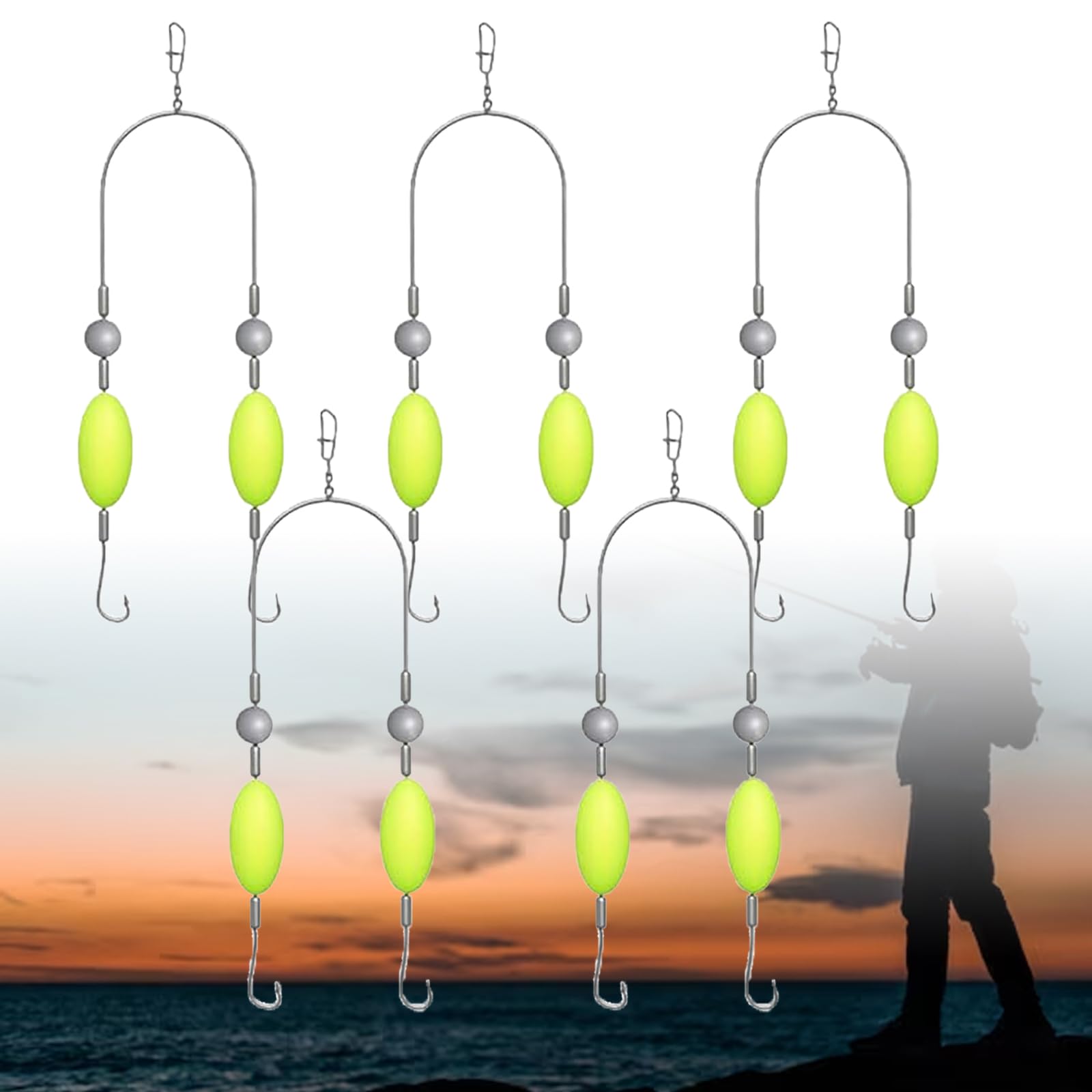 3/5/10Pcs Double Reverse Fishi - Fishing Hook Offset recension och pris