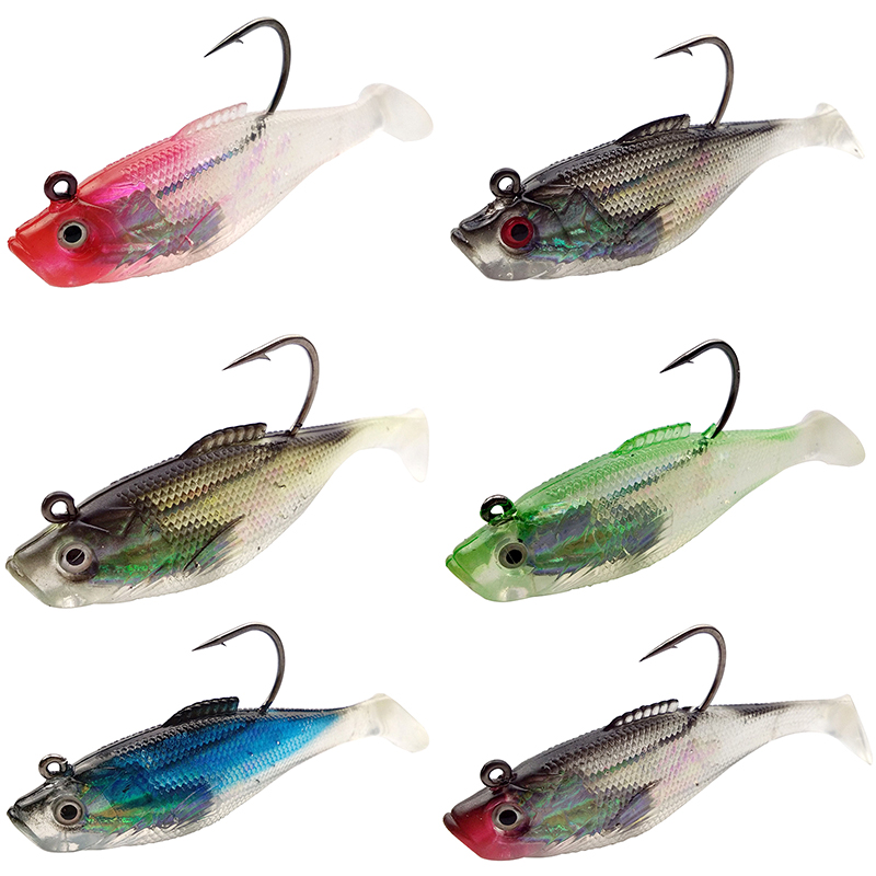 6Pcs/Bag Fishing Lures with Fi - Fishing Hook Size recension och pris