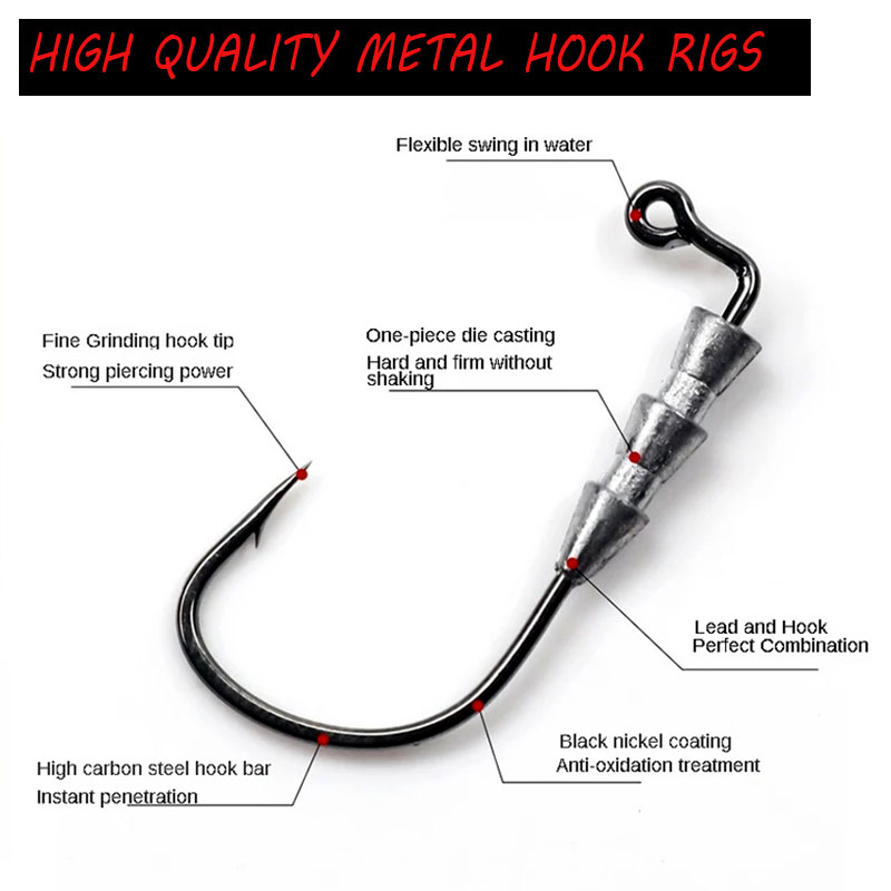 WODJYJ 10pieces 0.6g 1g fishin - Fishing Hook Assortment recension och pris