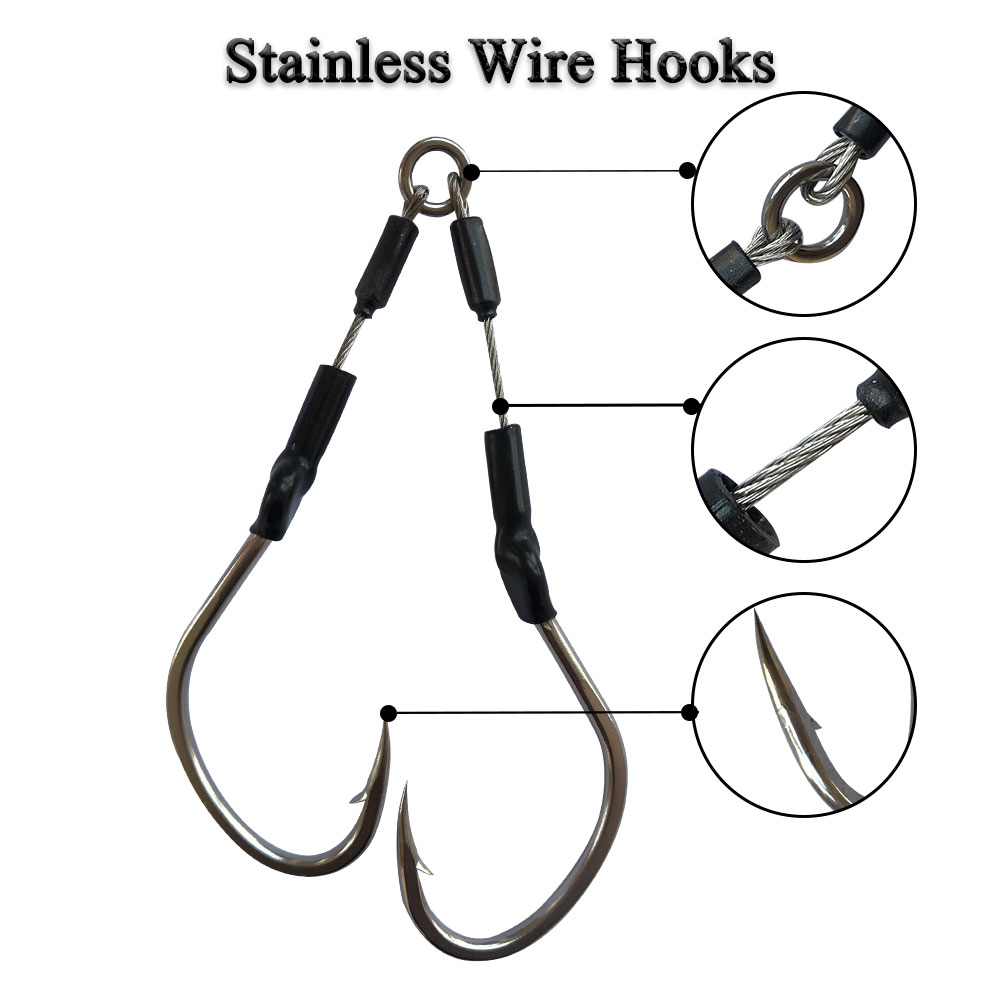 2pairs/bag Slow Fast Jigging H - Fishing Hook Offset recension och pris