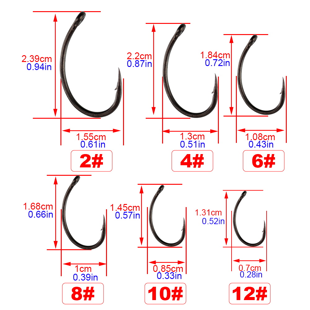 Hirisi 50/100pcs PTFE Coating  - Fishing Hook Barbless recension och pris