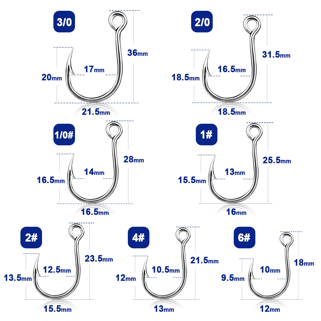 9KM Fishing Hooks 25Pcs Jig Ho - Fishing Hook Offset recension och pris