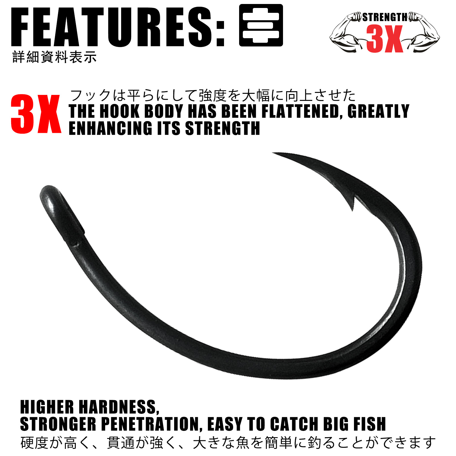 50pcs Carp Fishing Hooks PTFE  - Fishing Hook Offset recension och pris