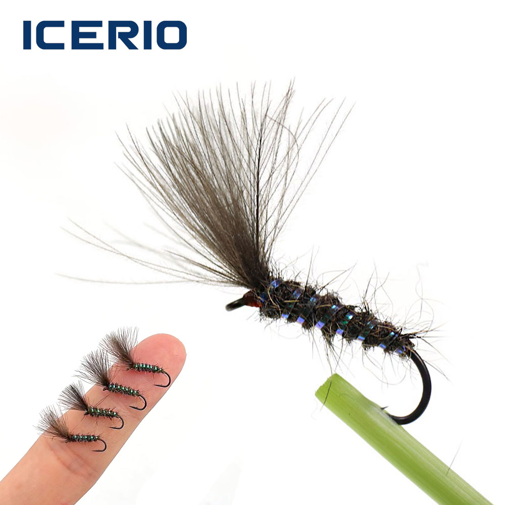 5/6PCS CDC Parachute Dry Fly S - Fishing Hook Size recension och pris