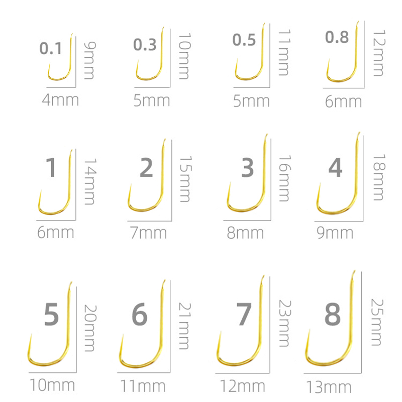 100 Pieces Shinkanto Barbless  - Fishing Hook Size recension och pris