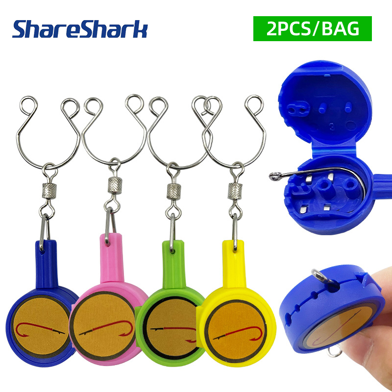 ShareShark 2pcs/bag Fast Knot  - Fishing Hook Stainless Steel recension och pris