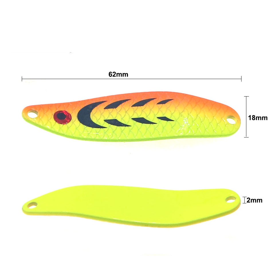 Fishing Lure Metal Spoons Hard - Fishing Hook Treble recension och pris