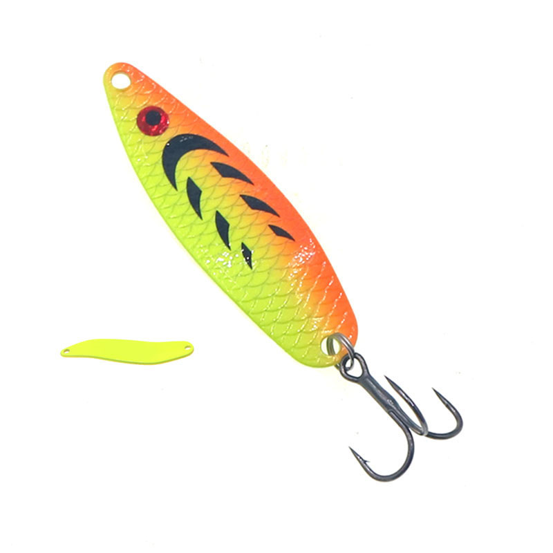 Fishing Lure Metal Spoons Hard - Fishing Hook Treble recension och pris